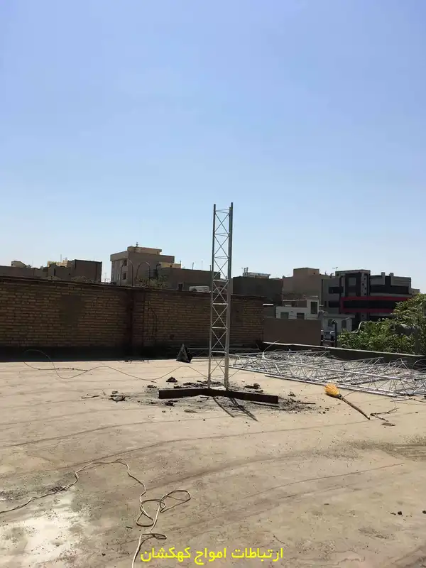 اجرای کامل دکل مهاری فلزی اداره برق جیحون
