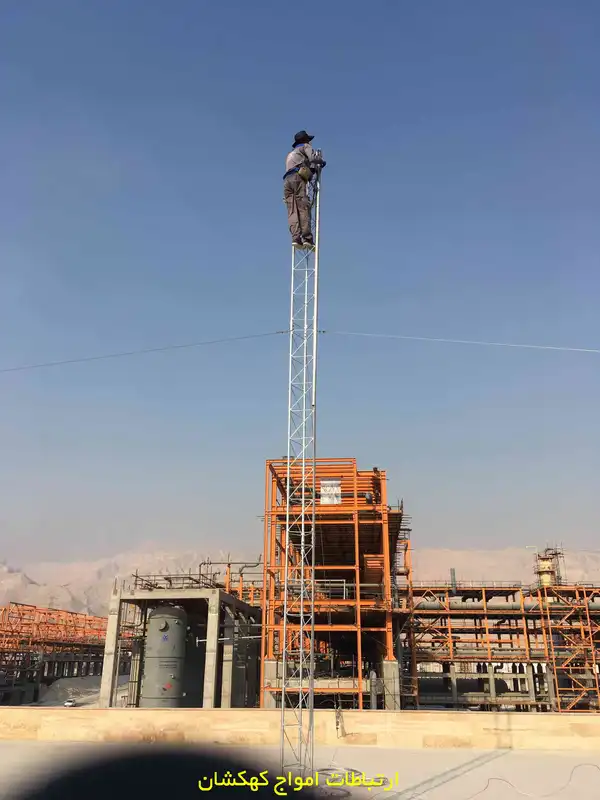 بررسی استحکام کلی دکل پس از نصب کامل