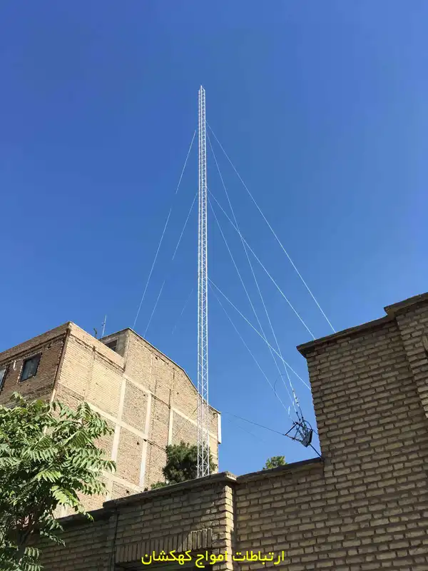 نصب و مهاربندی دکل اداره برق جیحون