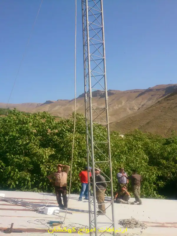 ساخت و آماده‌سازی فونداسیون برای نصب دکل قرض الحسنه الجواد