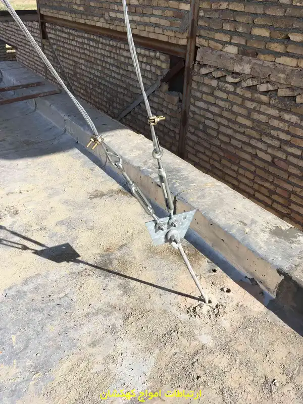 نصب دکل مهاری و متعلقات آن در دهیاری حصار حصارقاضی
