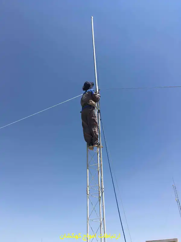 پروژه نصب دکل مهاری در اداره صنعت و معدن شهرستان دلیجان