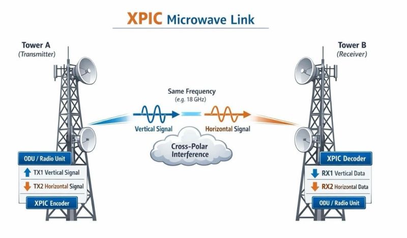 فناوری XPIC در لینک مایکروویو با دو پلاریزاسیون